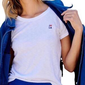 NWT Sundry I Love LA Boy Tee in White Size S